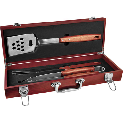 rosewood bbq set box