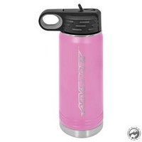 Santa Cruz Tie-Dye Pink/Black Backpack & Slim Water Bottle Bundle